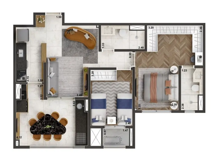 Foto 1 de Apartamento com 3 quartos à venda, 83m2 em Ipiranga, São Paulo - SP