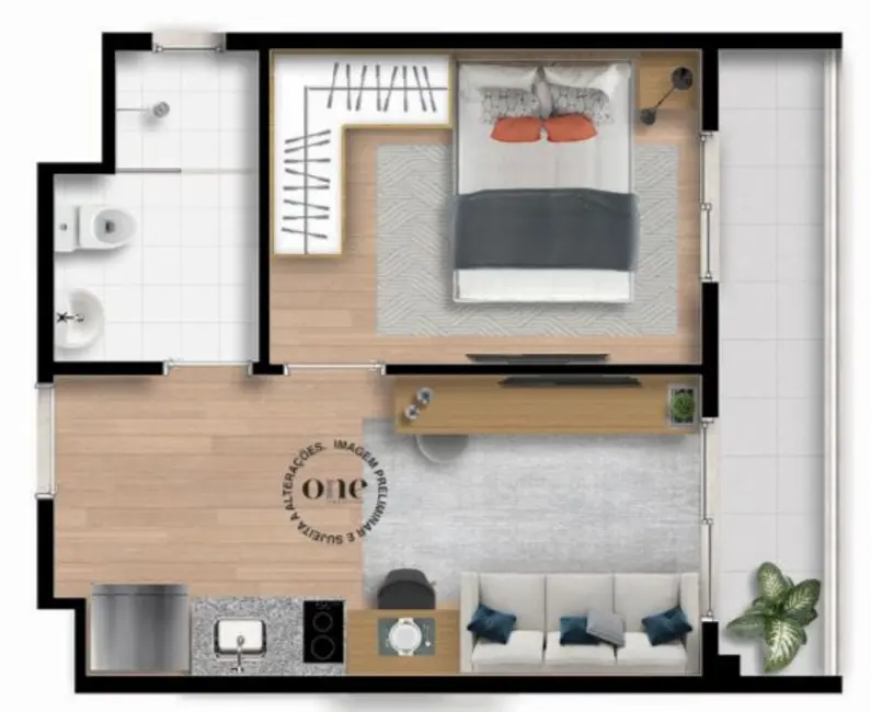 Foto 5 de Kitnet com 1 quarto à venda, 25m2 em Santo Amaro, São Paulo - SP