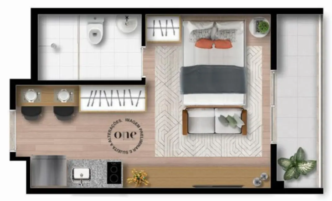 Foto 6 de Kitnet com 1 quarto à venda, 25m2 em Santo Amaro, São Paulo - SP