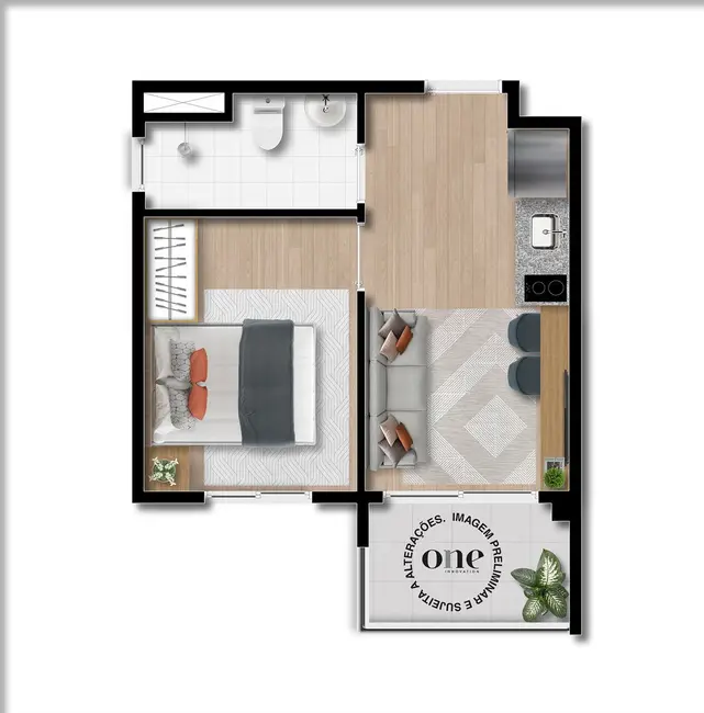 Foto 4 de Apartamento com 2 quartos à venda, 39m2 em Moema, São Paulo - SP