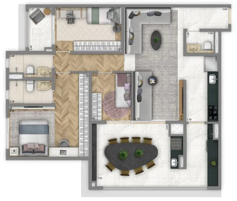 Foto 6 de Apartamento com 2 quartos à venda, 92m2 em Aclimação, São Paulo - SP