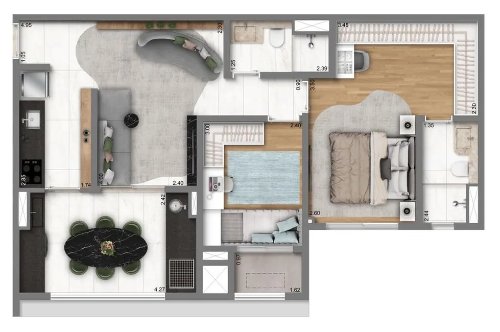 Foto 7 de Apartamento com 2 quartos à venda, 63m2 em São Paulo - SP