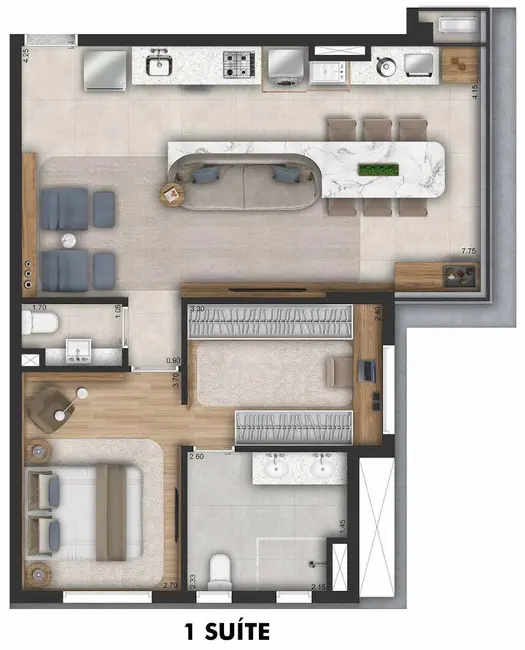 Foto 3 de Apartamento com 2 quartos à venda, 67m2 em Vila Romana, São Paulo - SP