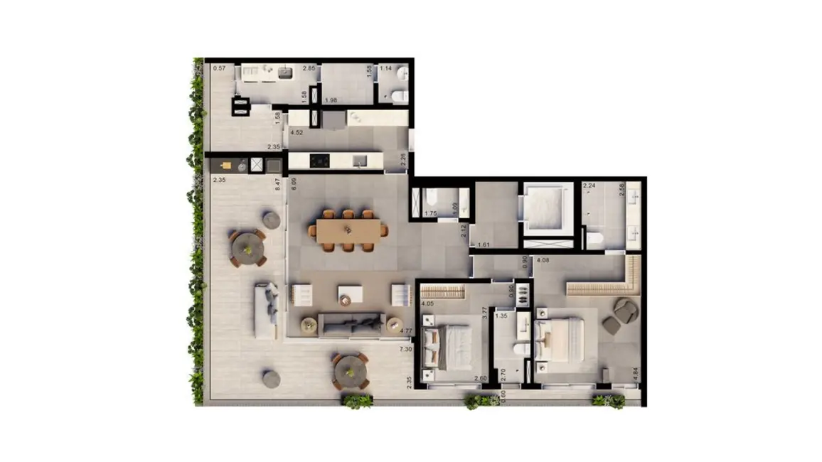 Foto 8 de Apartamento com 4 quartos à venda, 205m2 em Alto de Pinheiros, São Paulo - SP