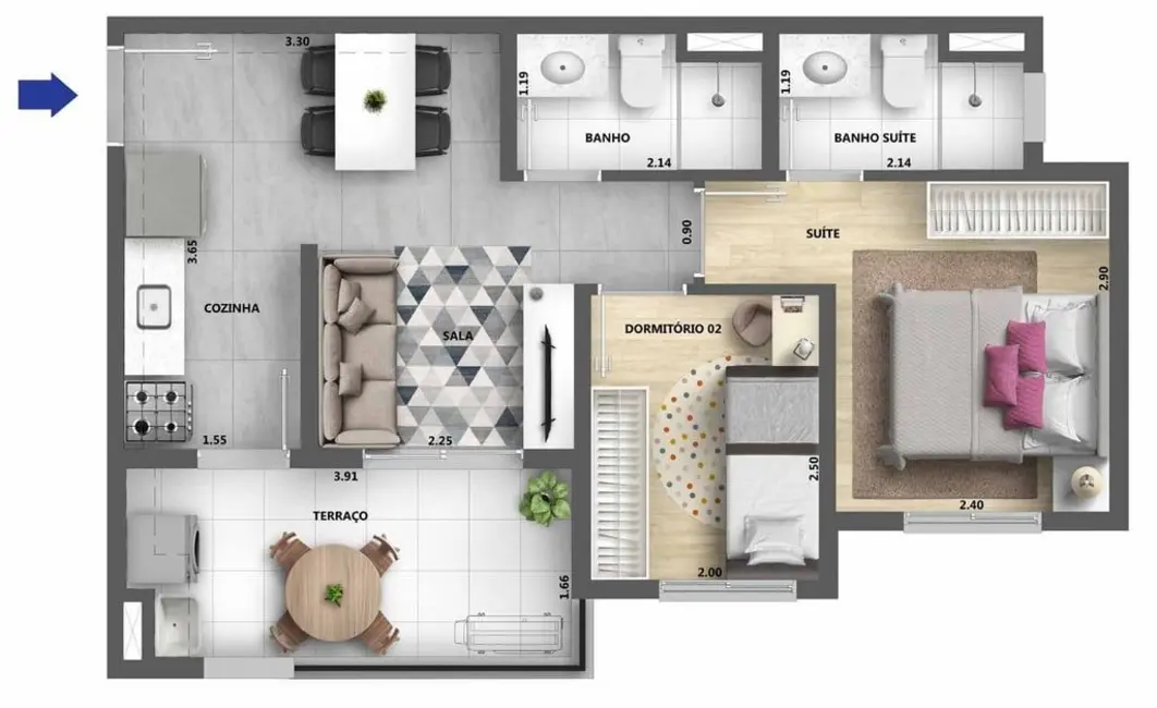 Foto 1 de Apartamento com 1 quarto à venda, 34m2 em Pirituba, São Paulo - SP