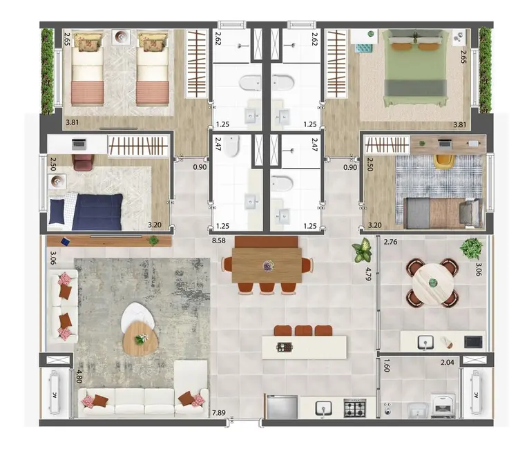 Foto 3 de Apartamento com 2 quartos à venda, 115m2 em Jardim Prudência, São Paulo - SP