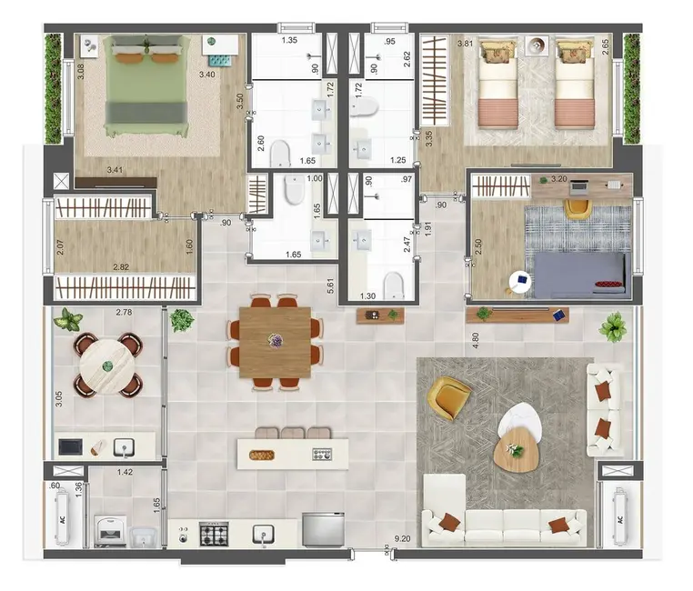 Foto 9 de Apartamento com 2 quartos à venda, 115m2 em Jardim Prudência, São Paulo - SP