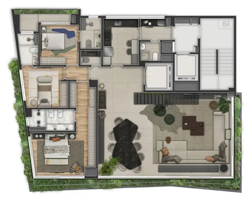 Apartamento com 3 quartos à venda, 200m2 em Itaim Bibi, São Paulo - SP - imagem 2 Foto 2 de Apartamento com 3 quartos à venda, 200m2 em Itaim Bibi, São Paulo - SP