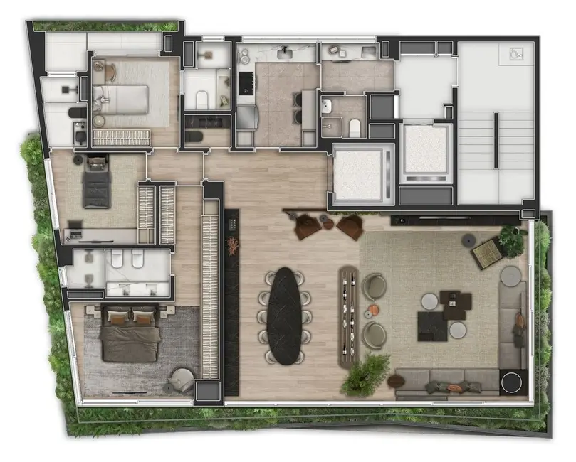 Apartamento com 3 quartos à venda, 200m2 em Itaim Bibi, São Paulo - SP - imagem 8 Foto 8 de Apartamento com 3 quartos à venda, 200m2 em Itaim Bibi, São Paulo - SP