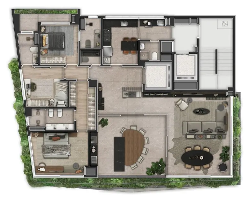 Apartamento com 3 quartos à venda, 200m2 em Itaim Bibi, São Paulo - SP - imagem 6 Foto 6 de Apartamento com 3 quartos à venda, 200m2 em Itaim Bibi, São Paulo - SP