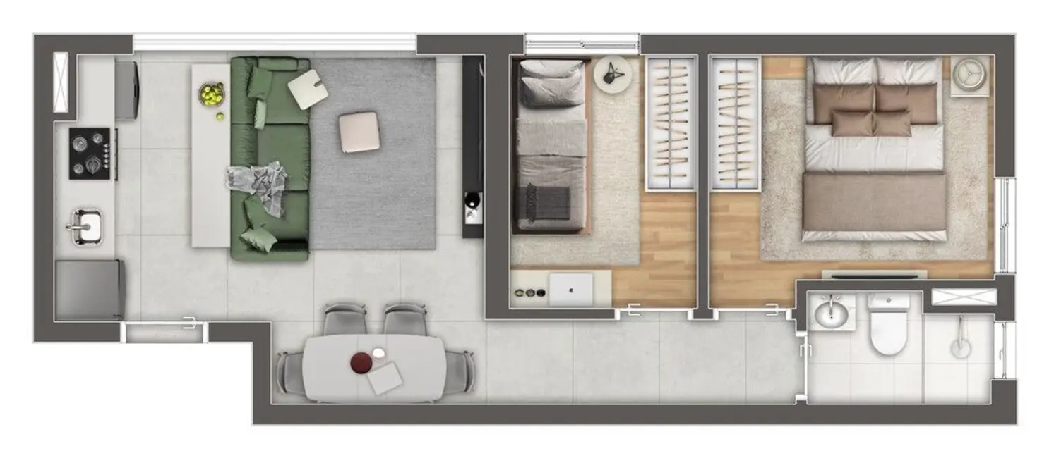 Foto 2 de Apartamento com 2 quartos à venda, 45m2 em Jardim São Paulo(Zona Norte), São Paulo - SP