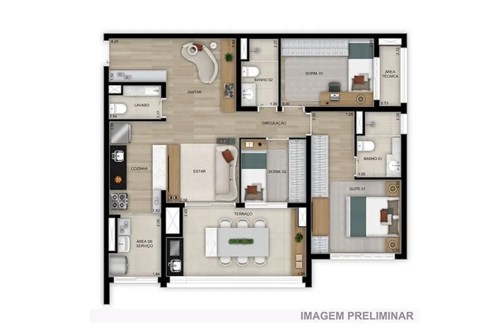 Foto 1 de Apartamento com 3 quartos à venda, 91m2 em Belém, São Paulo - SP