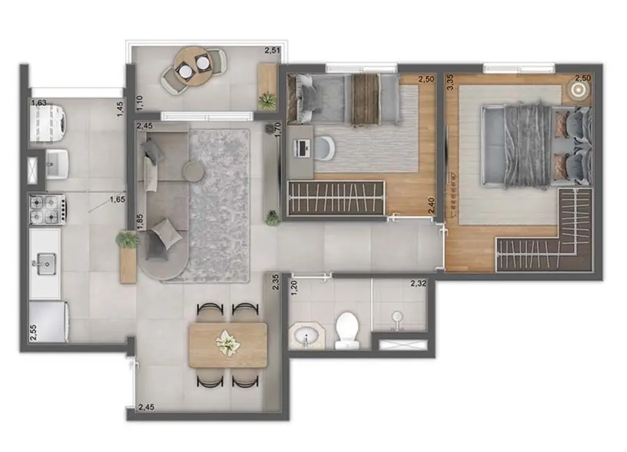 Foto 2 de Apartamento com 3 quartos à venda, 60m2 em Limão, São Paulo - SP