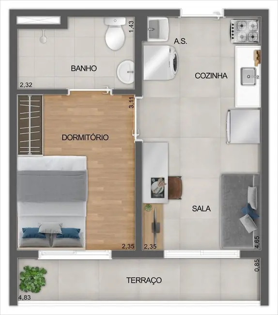 Apartamento com 1 quarto à venda, 27m2 em Saúde, São Paulo - SP - imagem 1 Foto 1 de Apartamento com 1 quarto à venda, 27m2 em Saúde, São Paulo - SP