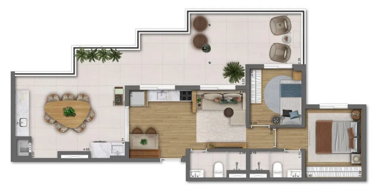 Foto 1 de Apartamento com 2 quartos à venda, 32m2 em Campo Belo, São Paulo - SP