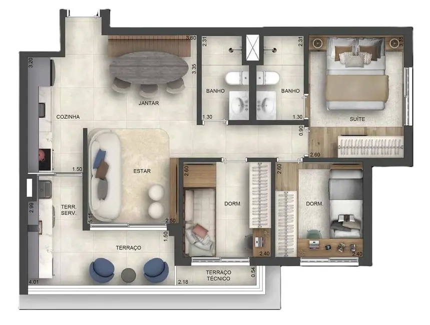 Foto 1 de Apartamento com 2 quartos à venda, 55m2 em Saúde, São Paulo - SP
