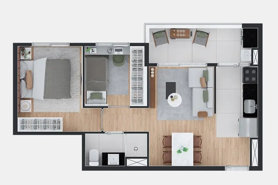 Foto 1 de Apartamento com 2 quartos à venda, 43m2 em Paraíso, São Paulo - SP