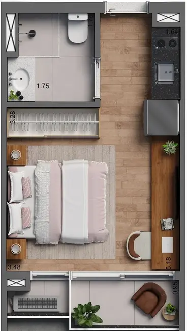 Foto 8 de Kitnet com 1 quarto à venda, 23m2 em Cerqueira César, São Paulo - SP