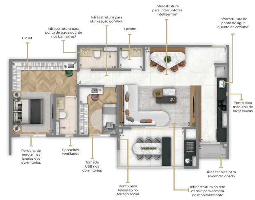 Foto 9 de Apartamento com 2 quartos à venda, 74m2 em Jardim, Santo Andre - SP
