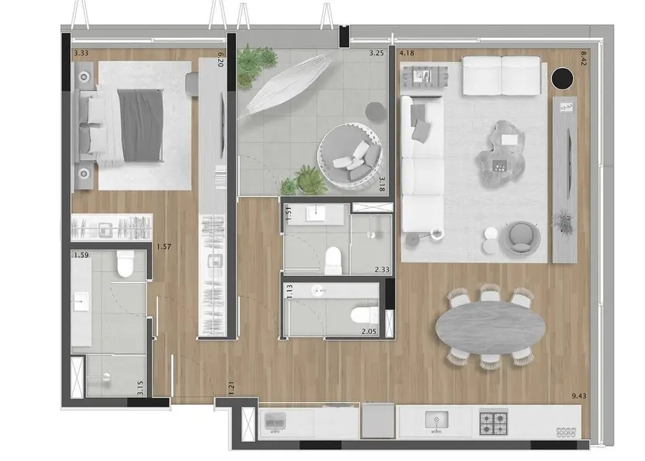 Foto 9 de Apartamento com 2 quartos à venda, 99m2 em Pinheiros, São Paulo - SP