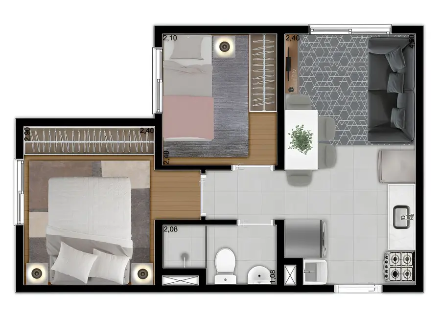 Foto 1 de Apartamento com 2 quartos à venda, 31m2 em Vila Progresso (Zona Leste), São Paulo - SP