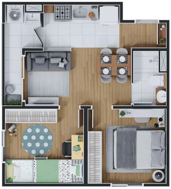 Foto 6 de Apartamento com 2 quartos à venda, 40m2 em Jaguaribe, Osasco - SP