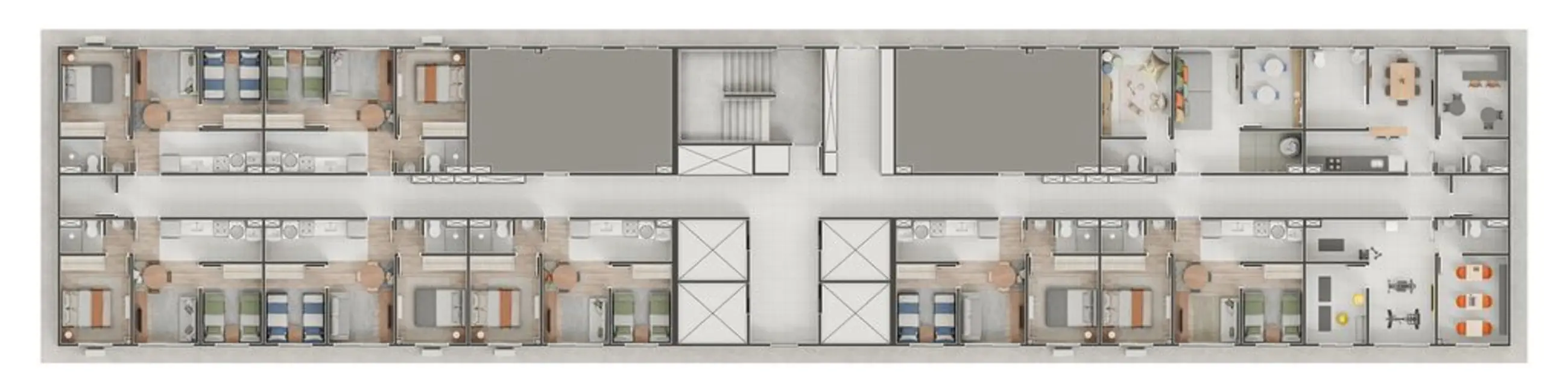 Apartamento com 2 quartos à venda, 36m2 em Residencial Parque da Fazenda, Campinas - SP - imagem 4 Foto 4 de Apartamento com 2 quartos à venda, 36m2 em Residencial Parque da Fazenda, Campinas - SP