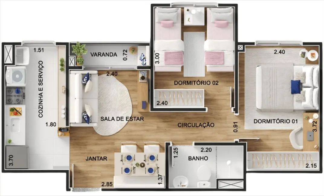 Apartamento com 2 quartos à venda, 42m2 em Jardim Campos Elíseos, Campinas - SP - imagem 8 Foto 8 de Apartamento com 2 quartos à venda, 42m2 em Jardim Campos Elíseos, Campinas - SP