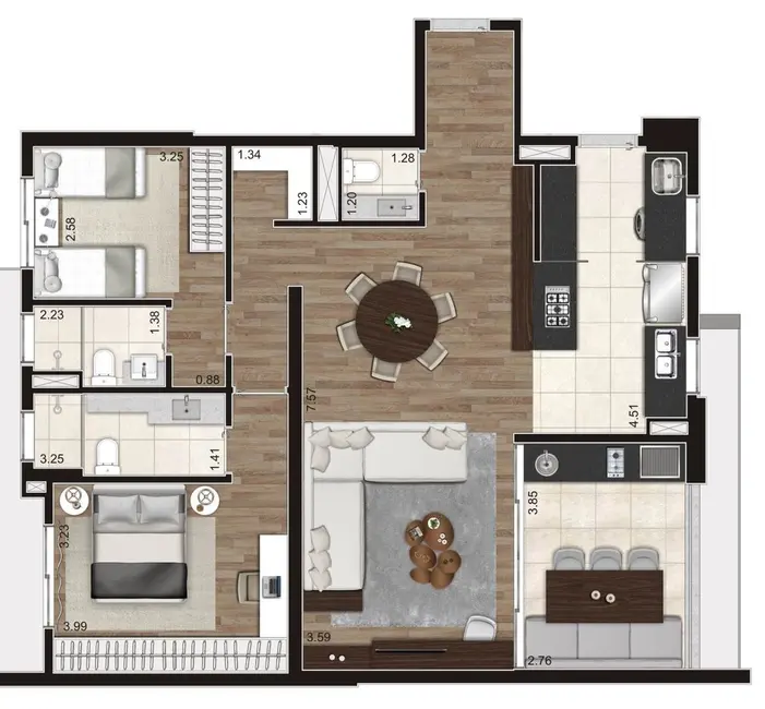 Foto 5 de Apartamento com 3 quartos à venda, 181m2 em Cambuí, Campinas - SP