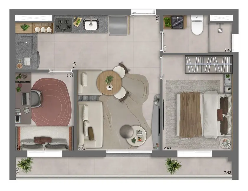 Apartamento com 1 quarto à venda, 43m2 em Vila Mariana, São Paulo - SP - imagem 2 Foto 2 de Apartamento com 1 quarto à venda, 43m2 em Vila Mariana, São Paulo - SP