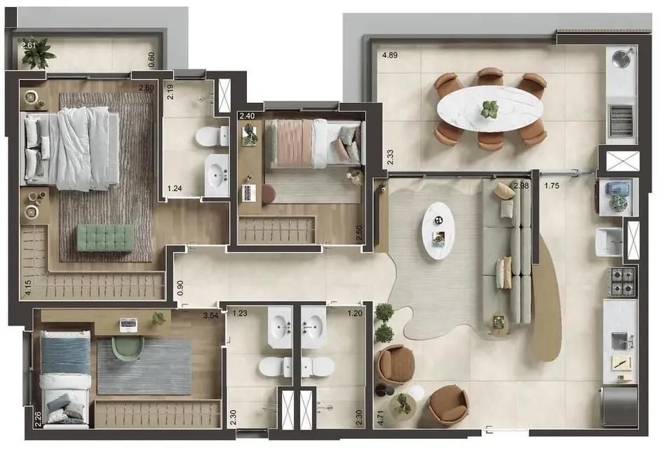 Apartamento com 2 quartos à venda, 75m2 em Tamboré, Barueri - SP - imagem 1 Foto 1 de Apartamento com 2 quartos à venda, 75m2 em Tamboré, Barueri - SP