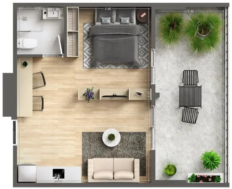 Foto 4 de Kitnet com 1 quarto à venda, 33m2 em Ipiranga, São Paulo - SP