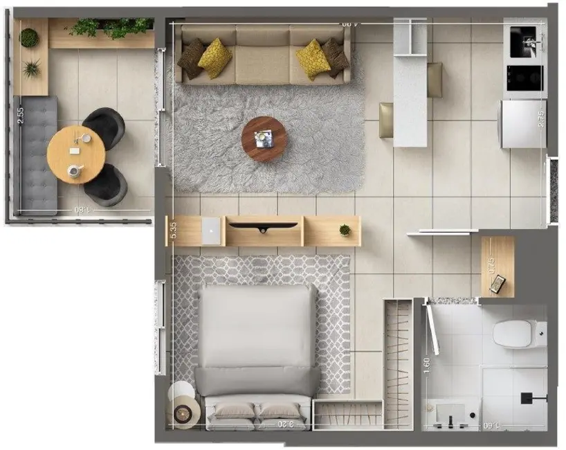 Foto 2 de Kitnet com 1 quarto à venda, 33m2 em Ipiranga, São Paulo - SP