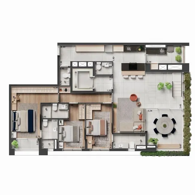 Apartamento com 2 quartos à venda, 74m2 em Vila Mariana, São Paulo - SP - imagem 7 Foto 7 de Apartamento com 2 quartos à venda, 74m2 em Vila Mariana, São Paulo - SP