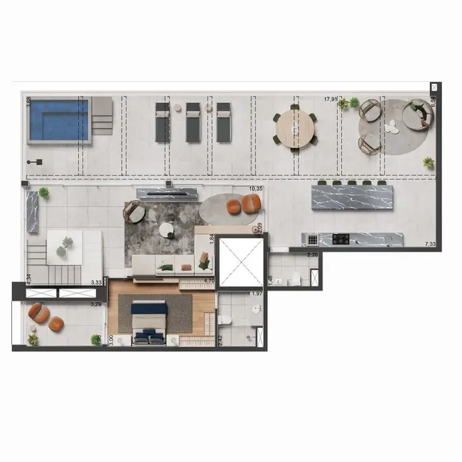 Apartamento com 2 quartos à venda, 74m2 em Vila Mariana, São Paulo - SP - imagem 6 Foto 6 de Apartamento com 2 quartos à venda, 74m2 em Vila Mariana, São Paulo - SP