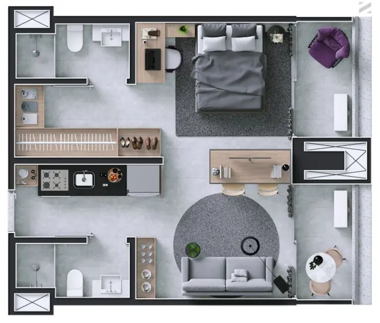 Foto 9 de Kitnet com 1 quarto à venda, 39m2 em Tatuapé, São Paulo - SP