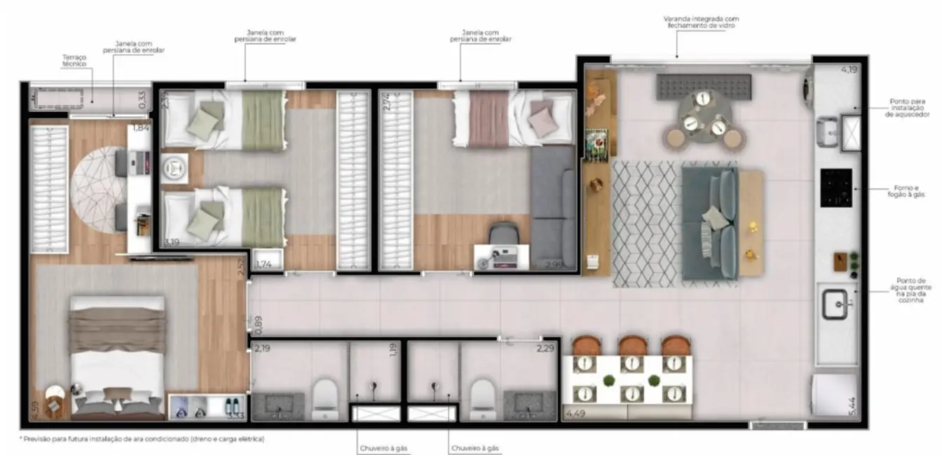 Foto 5 de Apartamento com 2 quartos à venda, 44m2 em Ipiranga, São Paulo - SP