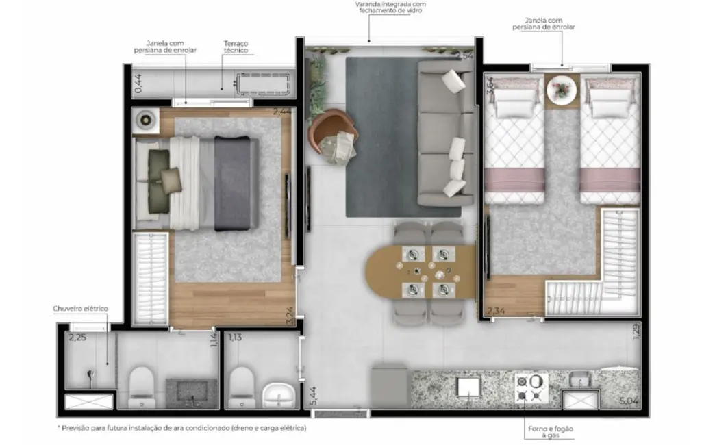 Foto 7 de Apartamento com 2 quartos à venda, 44m2 em Ipiranga, São Paulo - SP