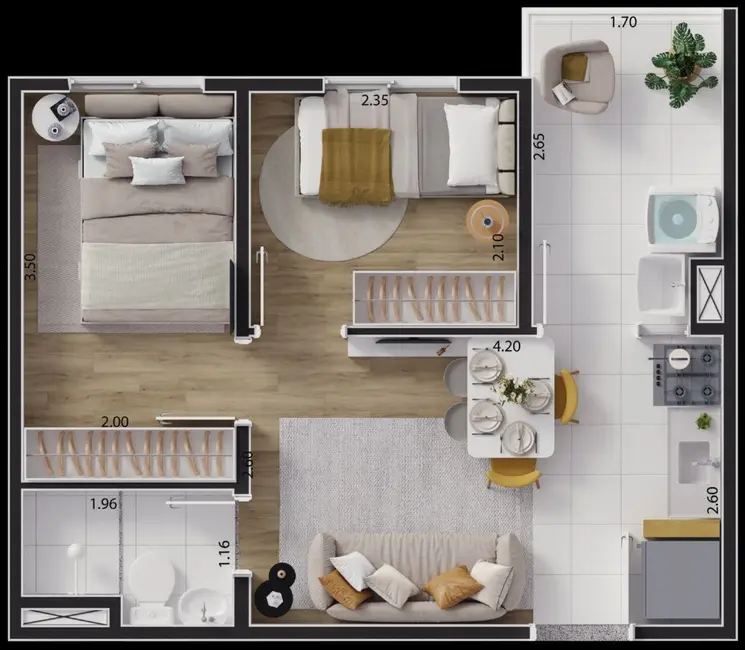 Foto 6 de Apartamento com 2 quartos à venda, 33m2 em São Paulo - SP