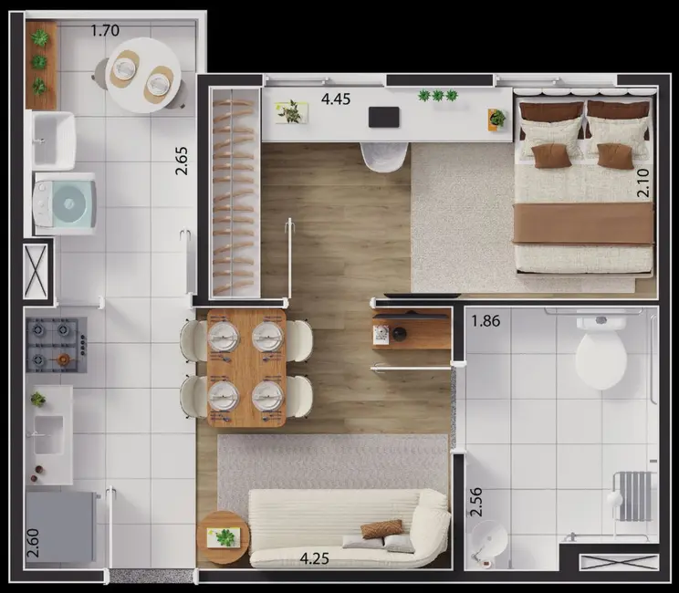 Foto 3 de Apartamento com 2 quartos à venda, 33m2 em São Paulo - SP