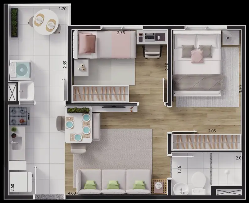 Foto 8 de Apartamento com 2 quartos à venda, 33m2 em São Paulo - SP