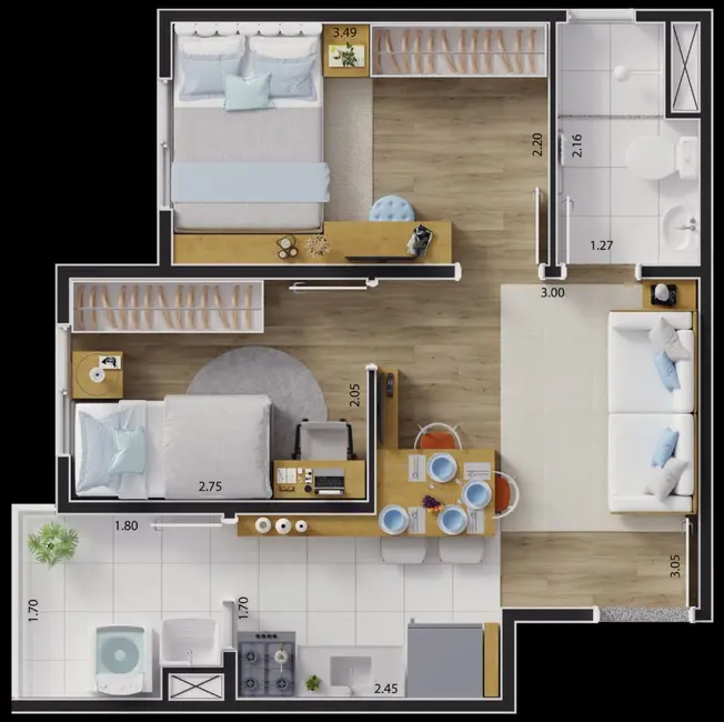 Foto 7 de Apartamento com 2 quartos à venda, 33m2 em São Paulo - SP