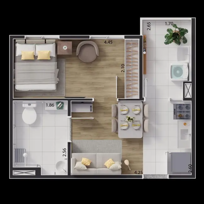 Foto 5 de Apartamento com 2 quartos à venda, 36m2 em São Paulo - SP