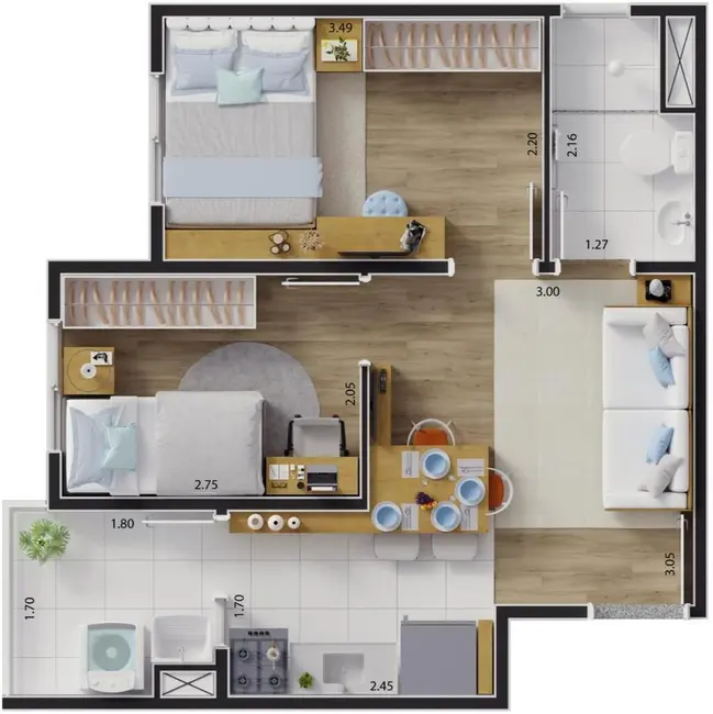 Foto 7 de Apartamento com 2 quartos à venda, 36m2 em São Paulo - SP