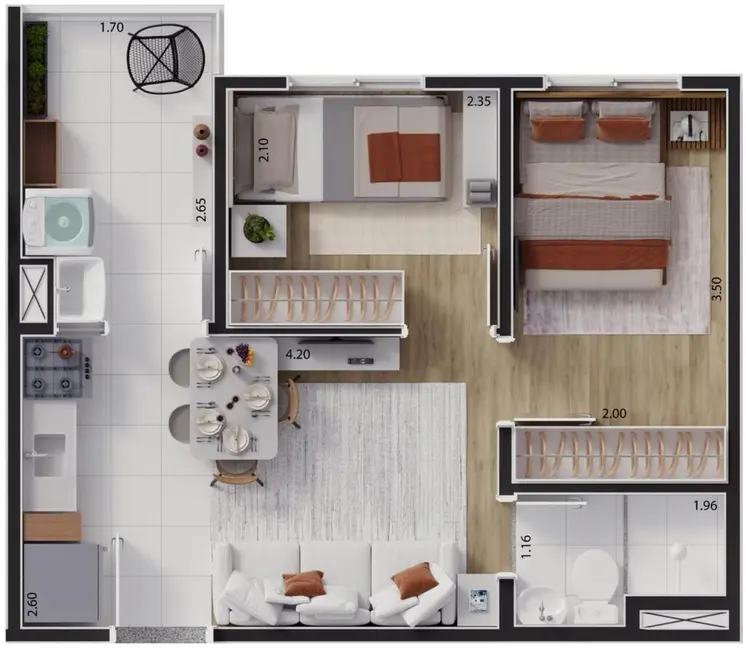 Foto 8 de Apartamento com 2 quartos à venda, 36m2 em São Paulo - SP