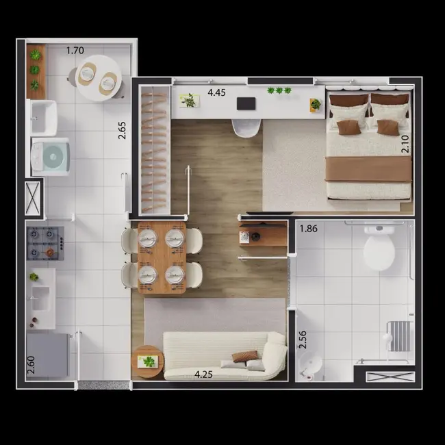 Foto 6 de Apartamento com 2 quartos à venda, 36m2 em São Paulo - SP