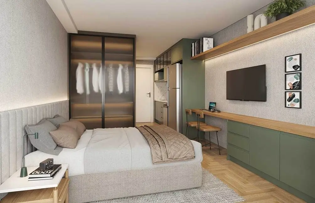 Kitnet com 1 quarto à venda, 23m2 em Pinheiros, São Paulo - SP - imagem 8 Foto 8 de Kitnet com 1 quarto à venda, 23m2 em Pinheiros, São Paulo - SP