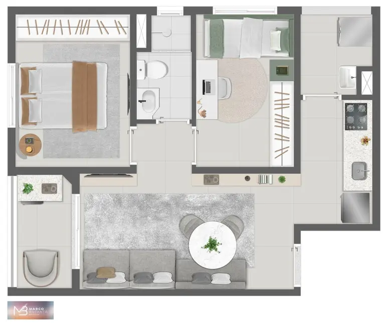 Apartamento com 1 quarto à venda, 30m2 em Butantã, São Paulo - SP - imagem 2 Foto 2 de Apartamento com 1 quarto à venda, 30m2 em Butantã, São Paulo - SP