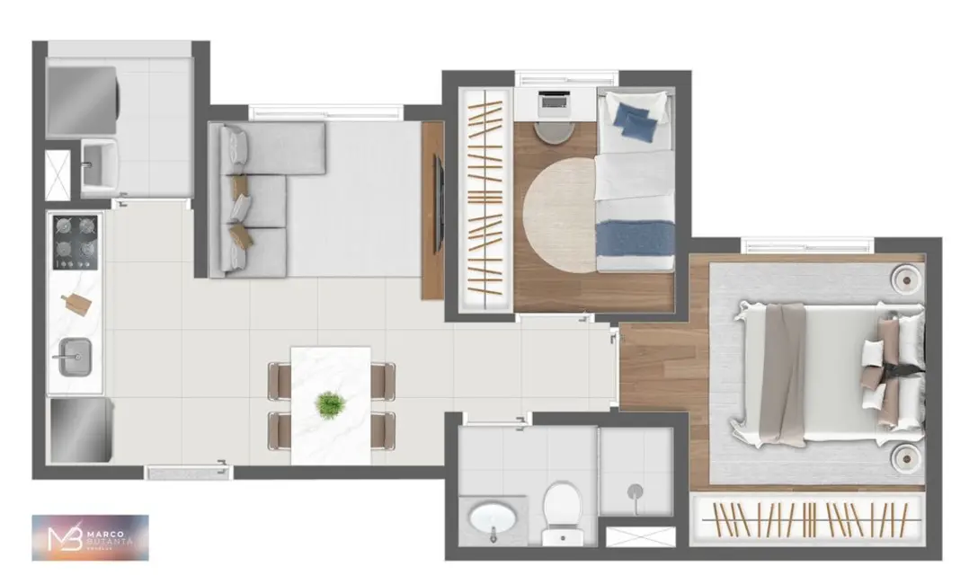 Apartamento com 1 quarto à venda, 30m2 em Butantã, São Paulo - SP - imagem 9 Foto 9 de Apartamento com 1 quarto à venda, 30m2 em Butantã, São Paulo - SP