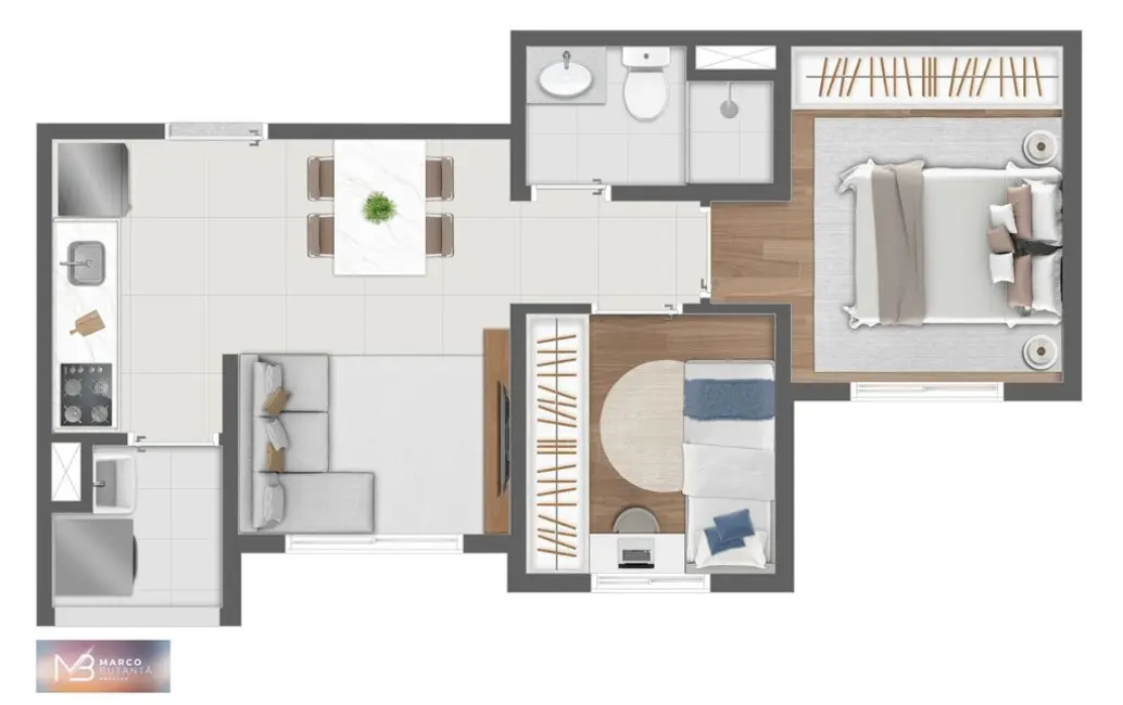 Apartamento com 1 quarto à venda, 30m2 em Butantã, São Paulo - SP - imagem 5 Foto 5 de Apartamento com 1 quarto à venda, 30m2 em Butantã, São Paulo - SP